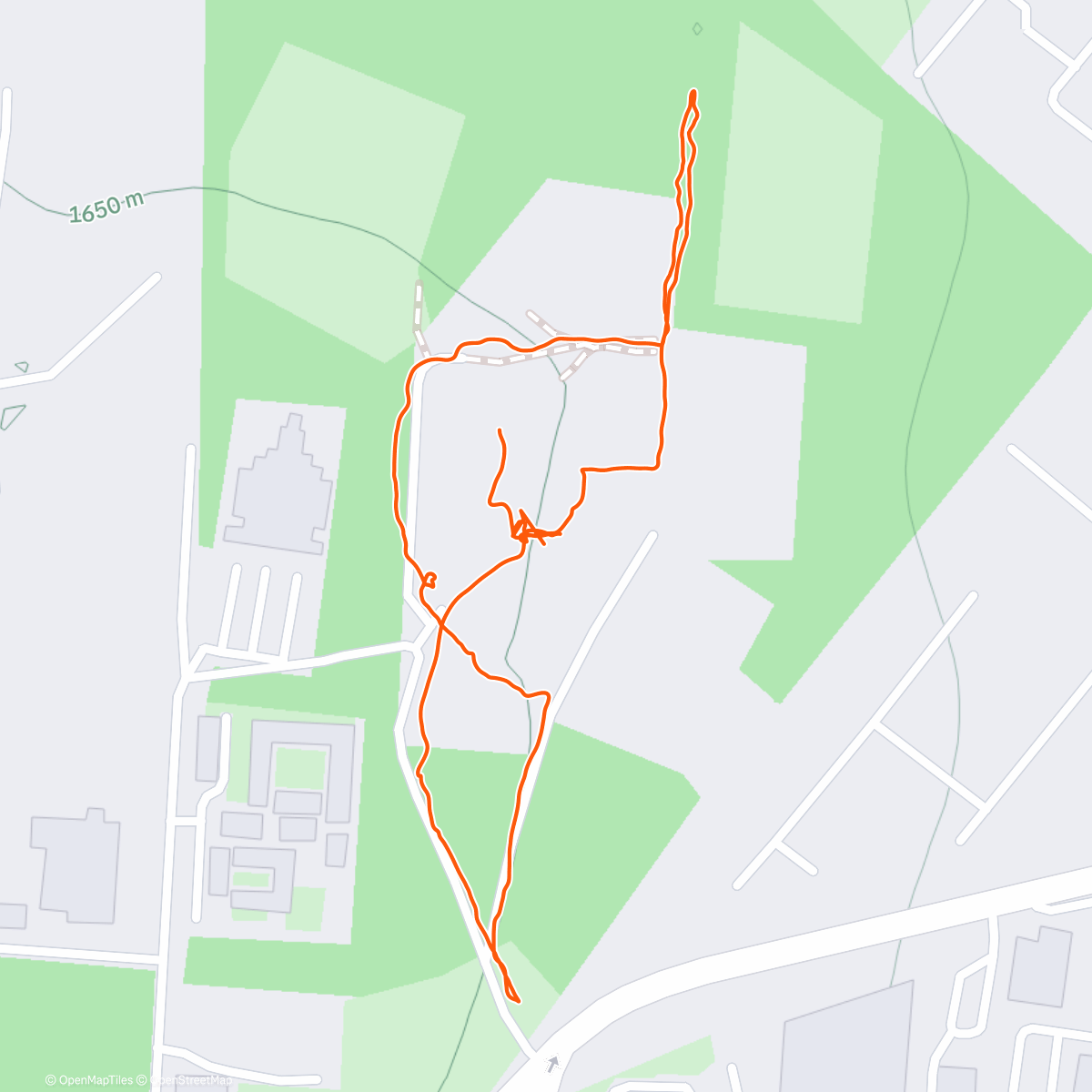 Map of the activity, Night Walk