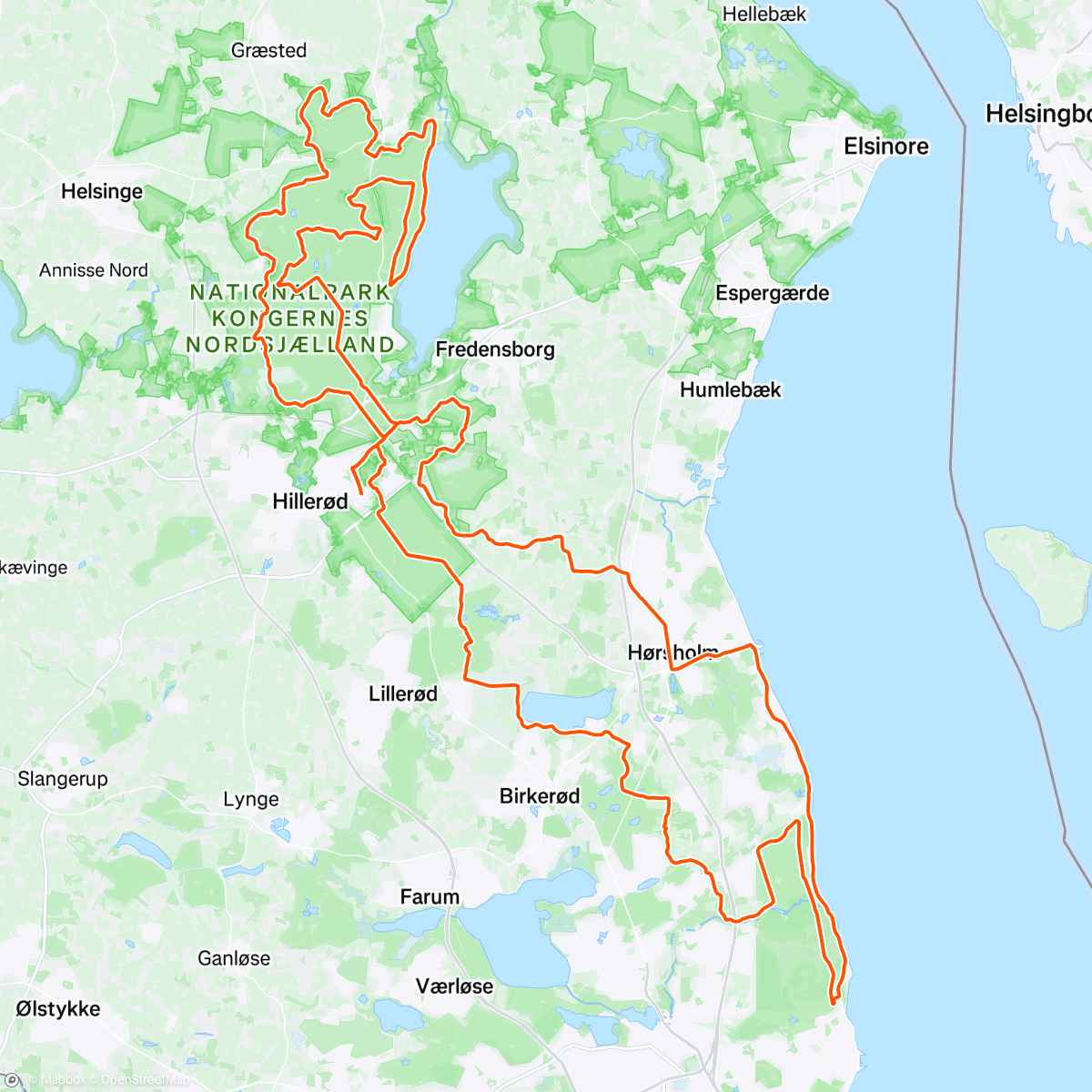 Map of the activity, Morning Mountain Bike Ride