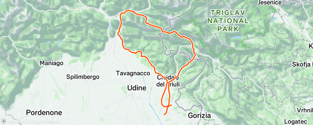 Map of the activity, Morning Ride
