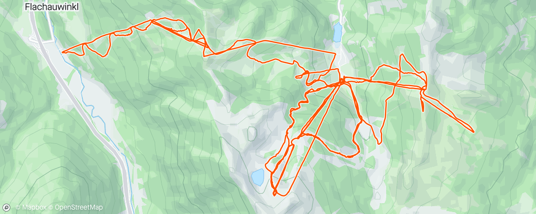 Map of the activity, Dag 4 Zauchensee