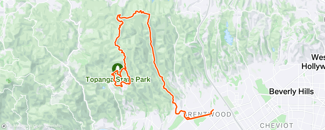 Map of the activity, Afternoon Ride