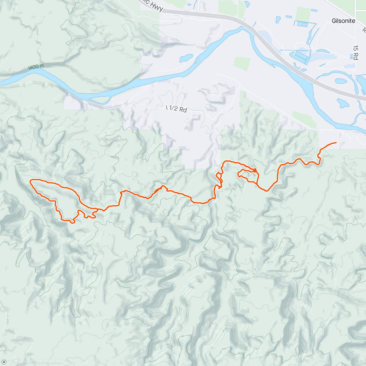 Map of the activity, Rattlesnake arches