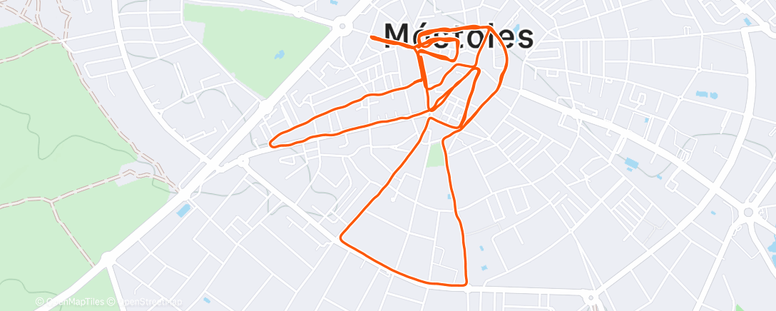 Карта физической активности (Afternoon Run)