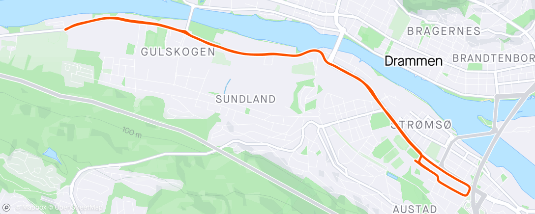 Map of the activity, Drammen10