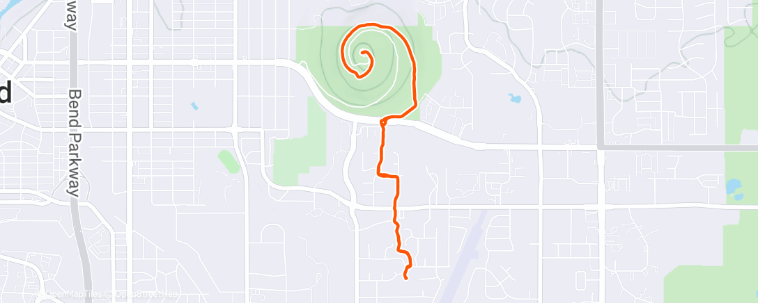 Map of the activity, Afternoon Walk