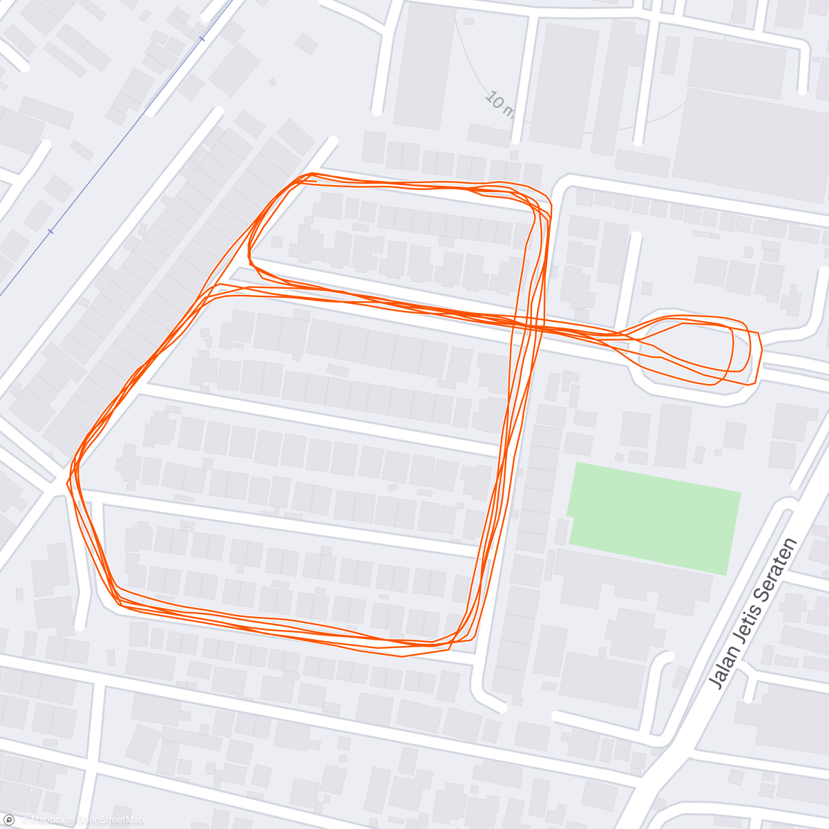 Map of the activity, Morning Run