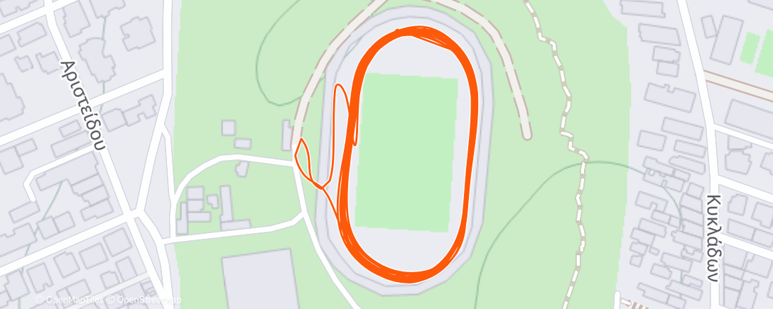 Карта физической активности (Evening Run)