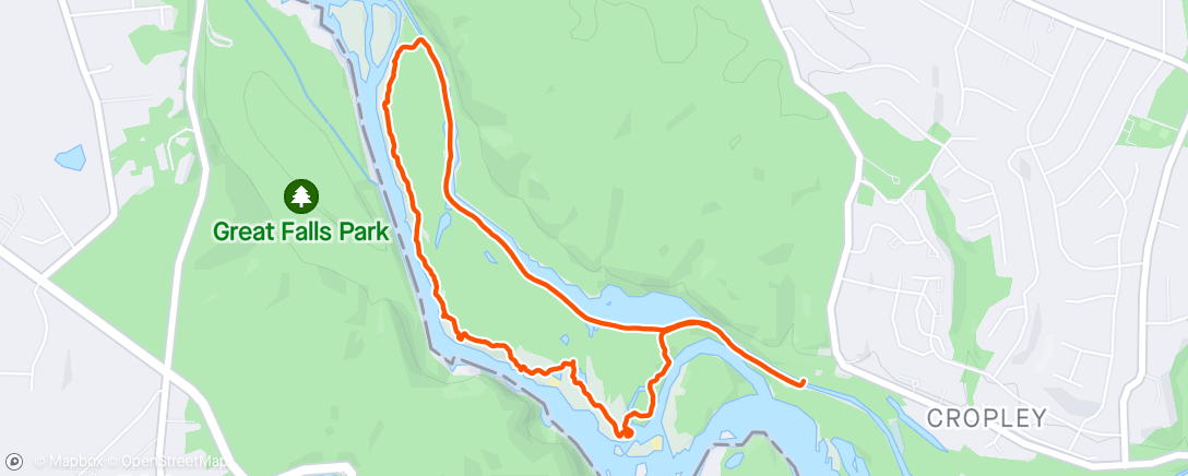 Map of the activity, Billy goat trail with Syd