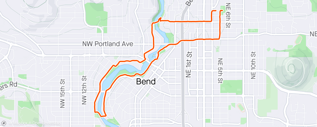 Map of the activity, Bend / Bend, Columbia Park