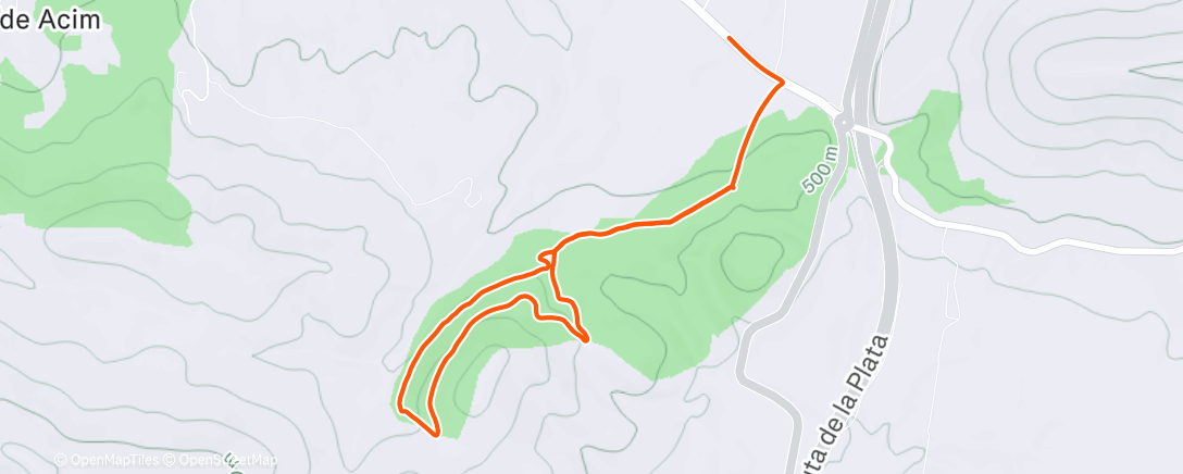 Map of the activity, Introducción al monte, Dama 🐶😍