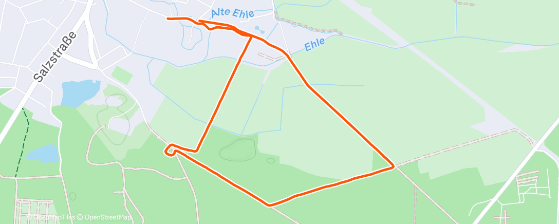 Map of the activity, Spaziergang am Nachmittag