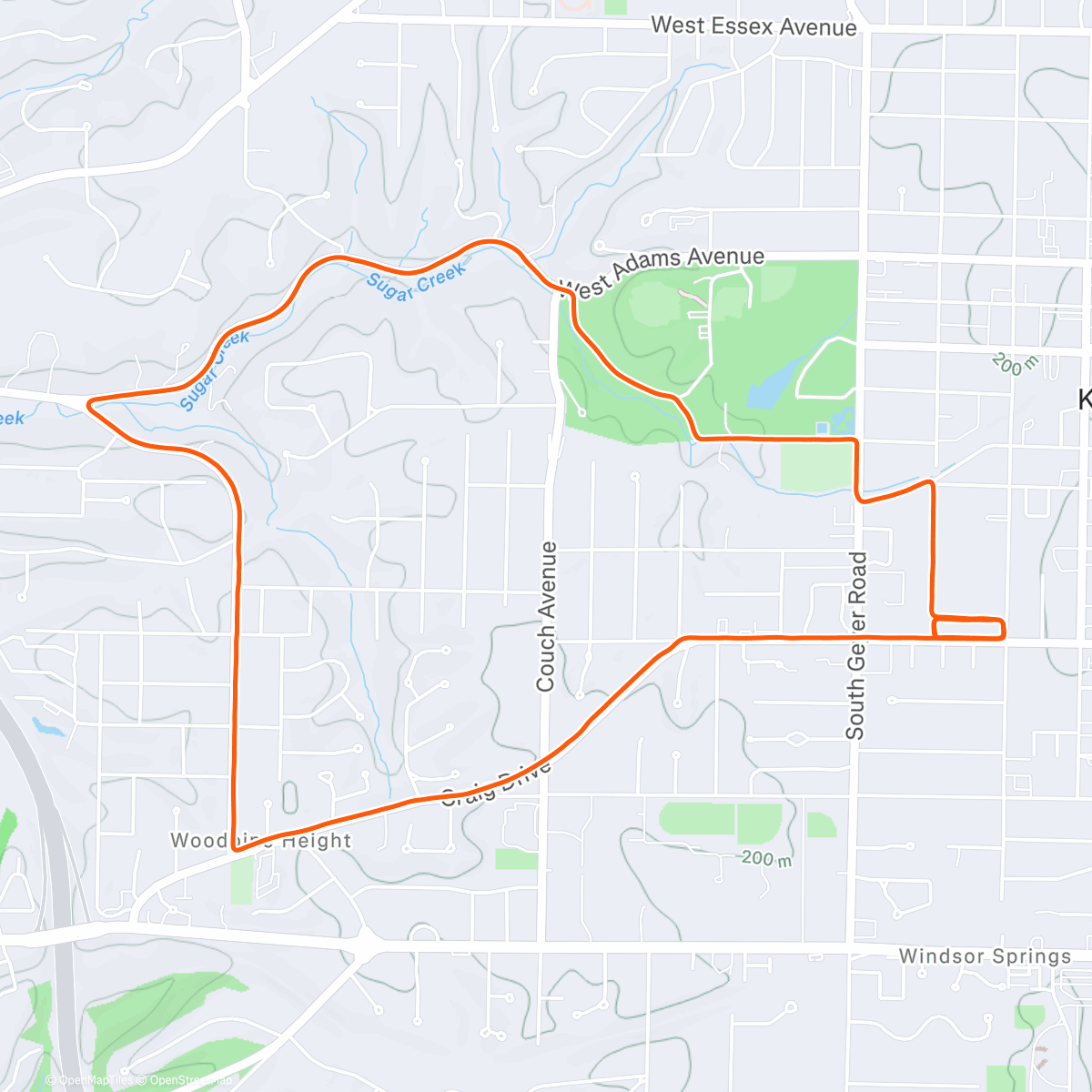 Карта физической активности (Kirkwood tootle)