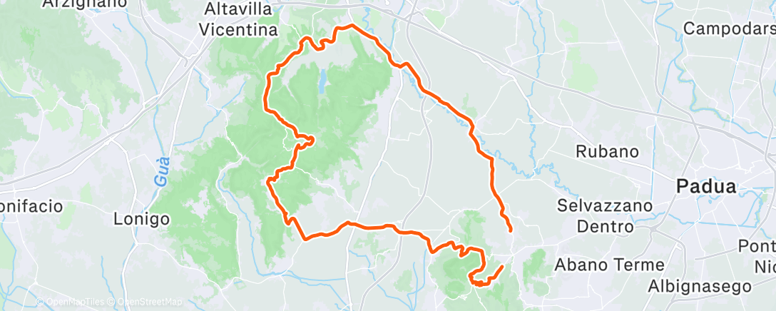 Map of the activity, Eos Saturday Ride 🙌🏻