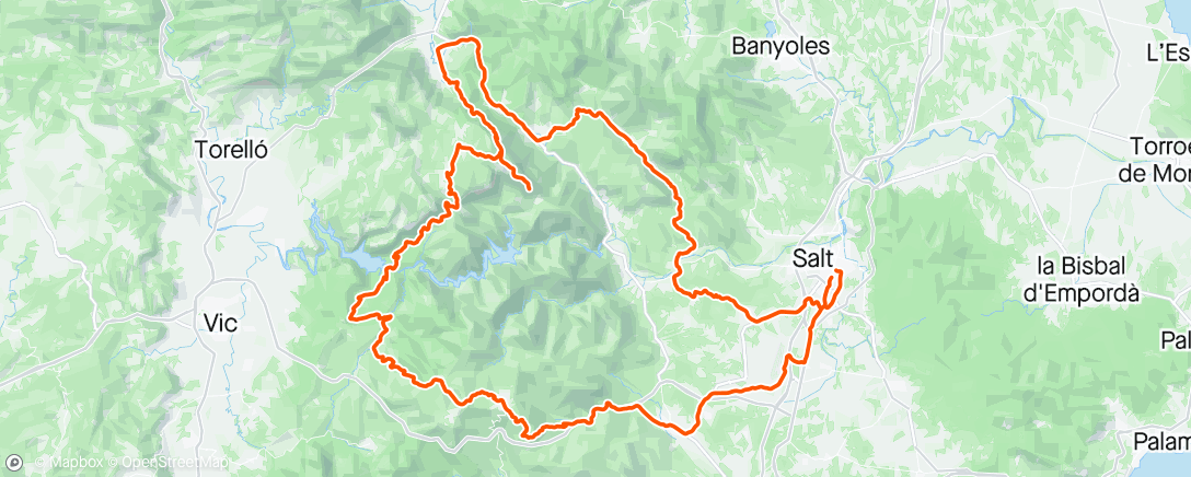 Map of the activity, Noi de la muntanya