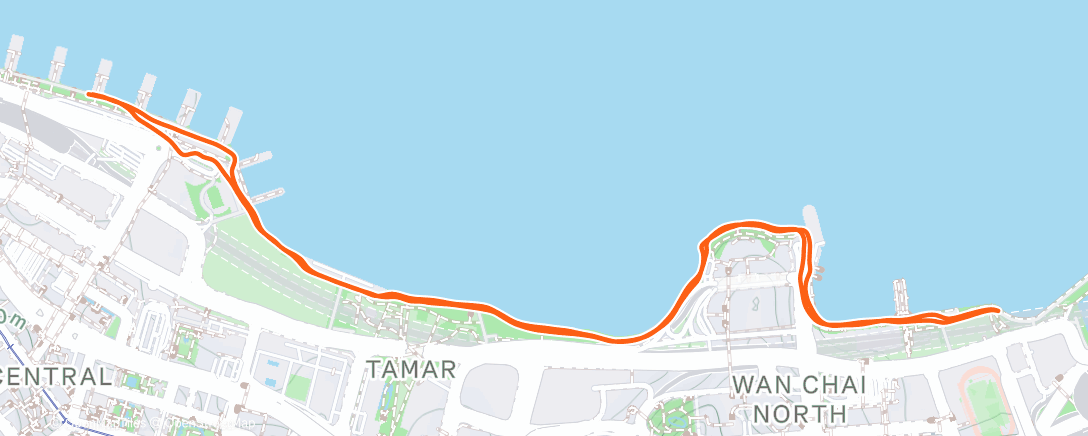 Map of the activity, Morning Run