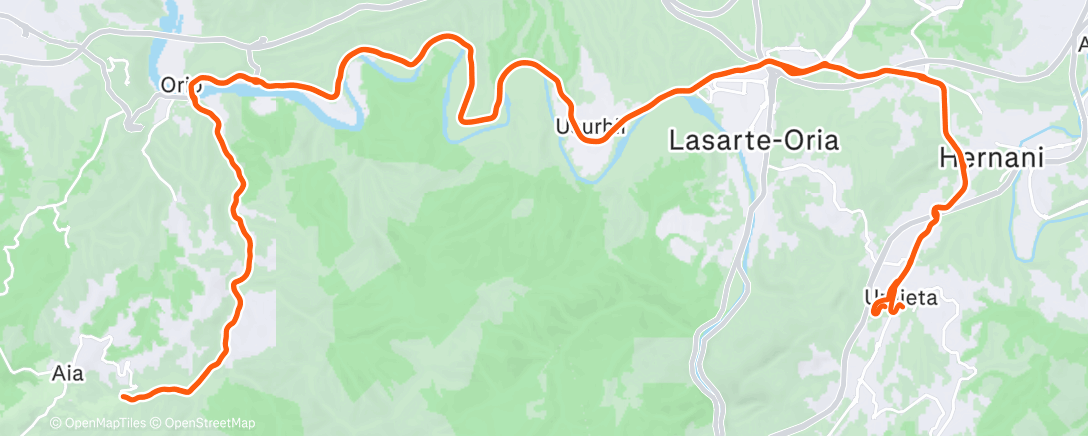 Map of the activity, Andatza