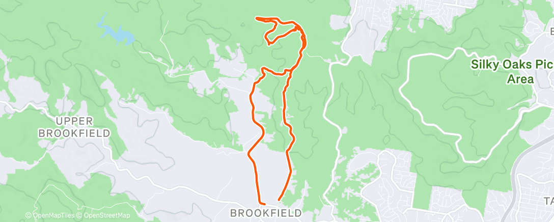 Map of the activity, Morning Mountain Bike Ride