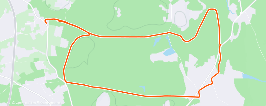 Map of the activity, Sortie VTT le matin