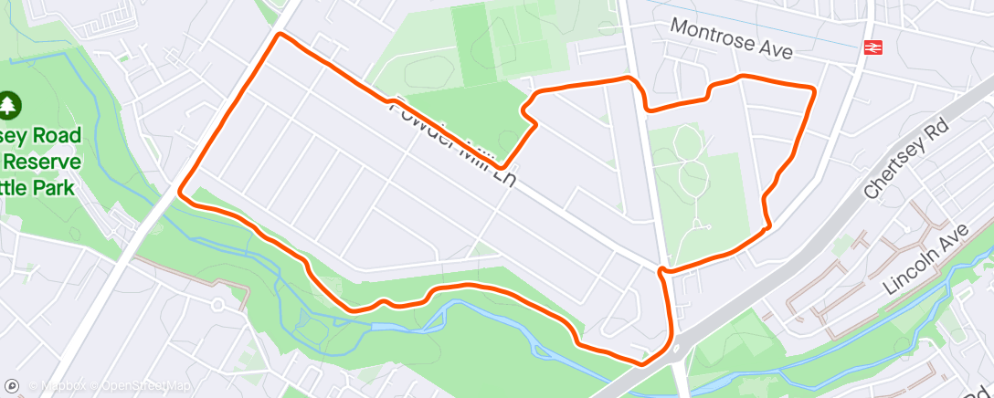 Map of the activity, 5km easy