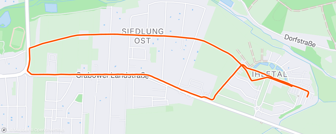 Map of the activity, Abendspaziergang