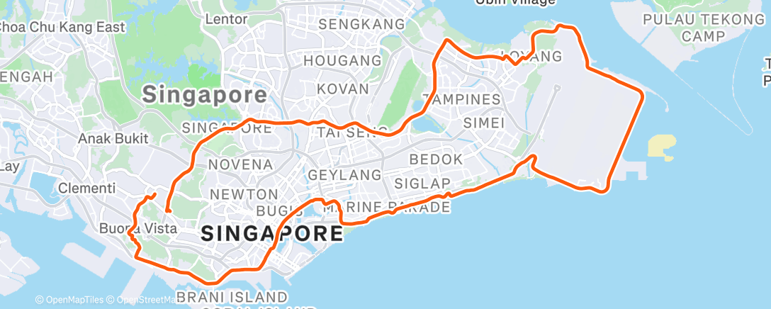 Карта физической активности (Morning Ride)