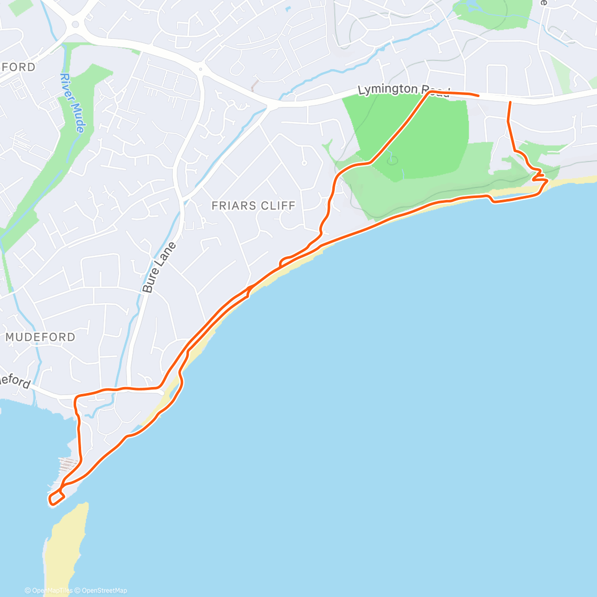 Map of the activity, Beautiful jog about on a super bright Sunday 🧡