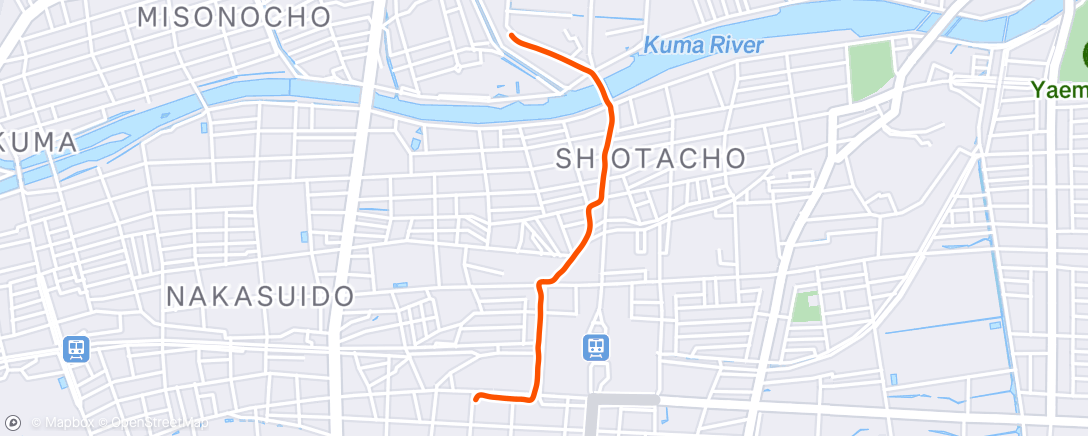 Map of the activity, 朝のランニング