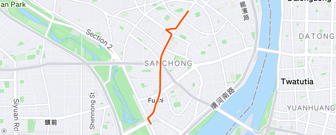 Map of the activity, Morning Ride