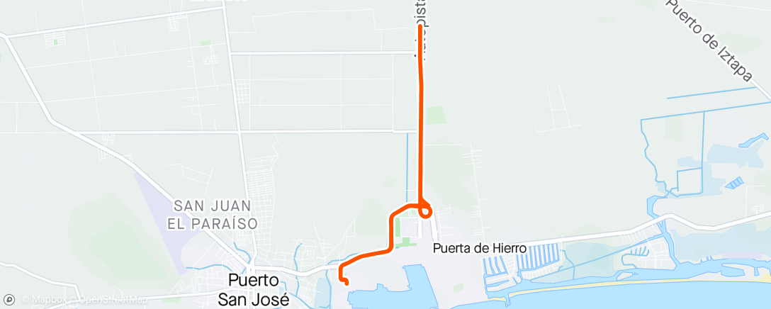 Map of the activity, Tri del Pacífico Ride