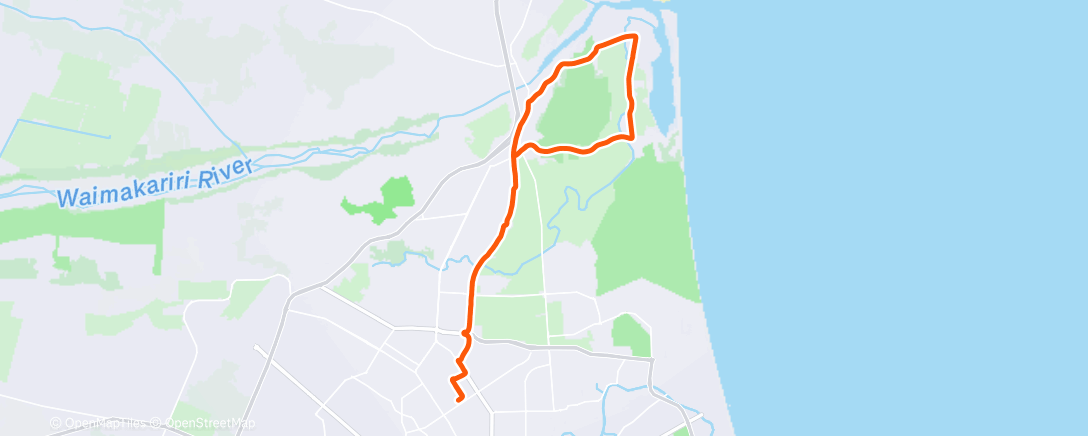 Map of the activity, Afternoon Ride