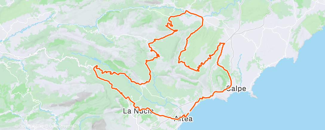 Map of the activity, Morning Ride
