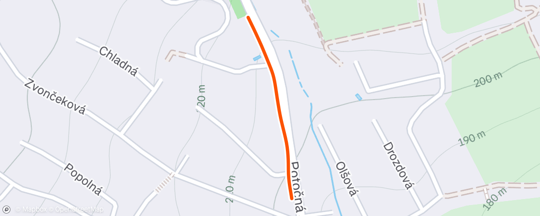 Map of the activity, Morning Hike