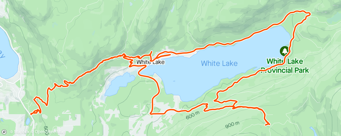 Map of the activity, Feeble attempt at finding the Reinecker Creek trails