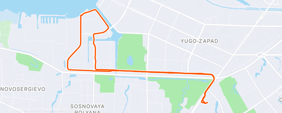 Карта физической активности (Дневной забег)