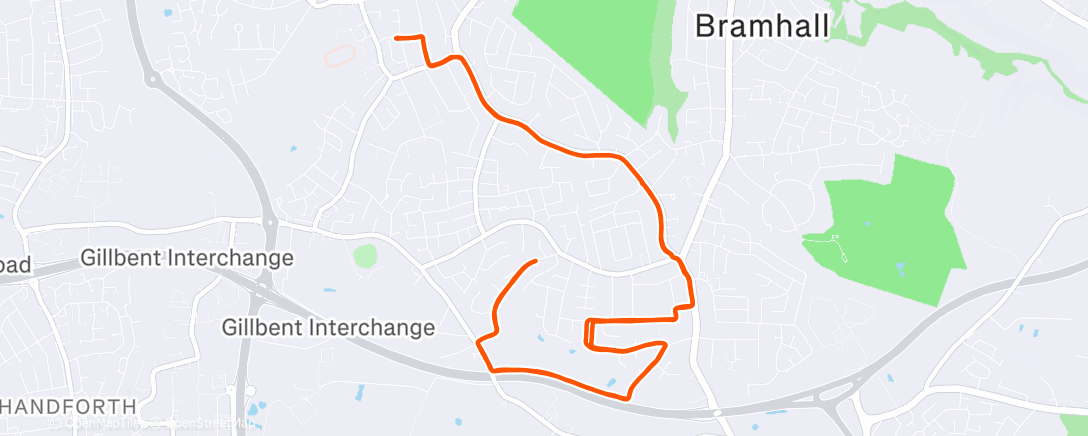 Map of the activity, 10x400m