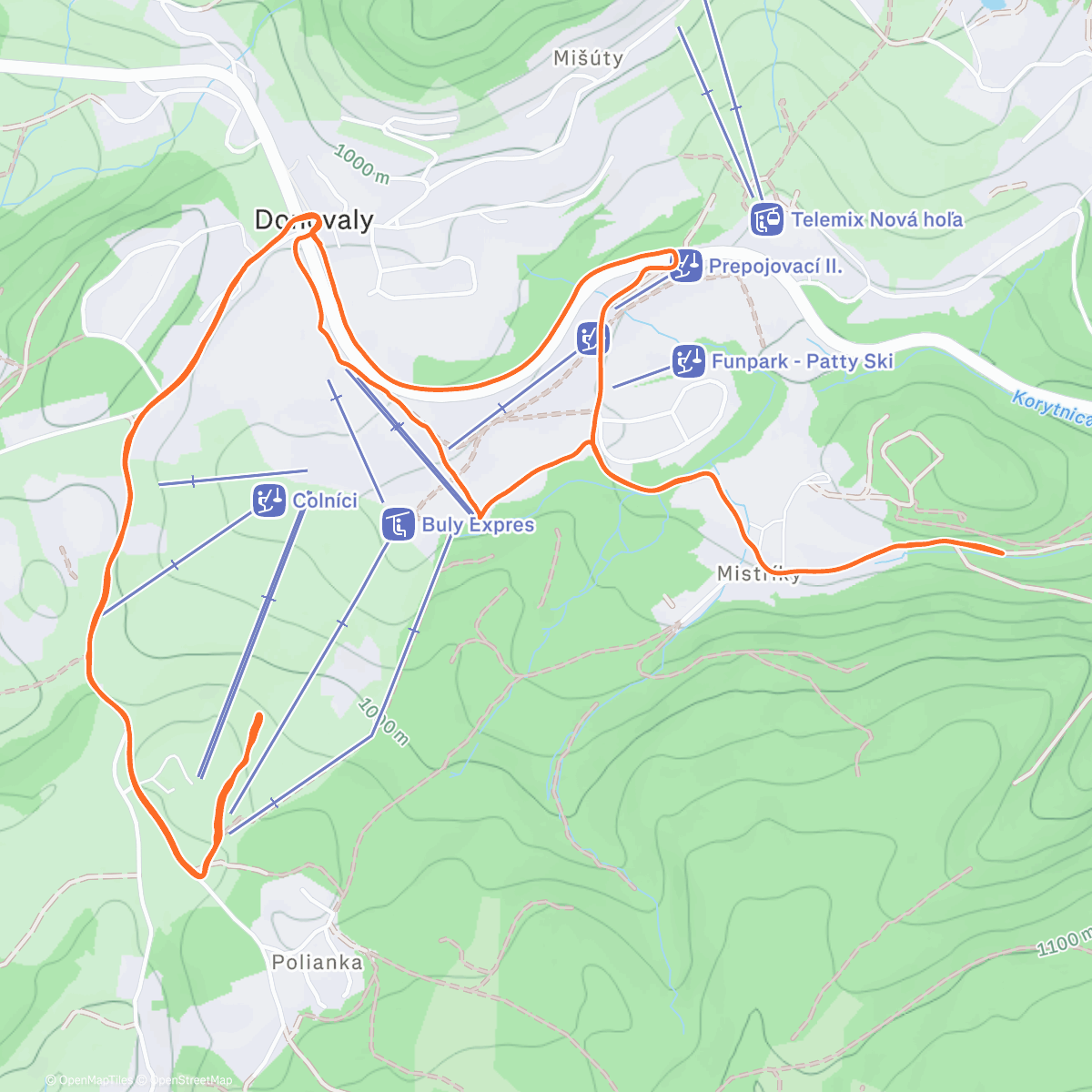 Карта физической активности (Morning Trail Run)