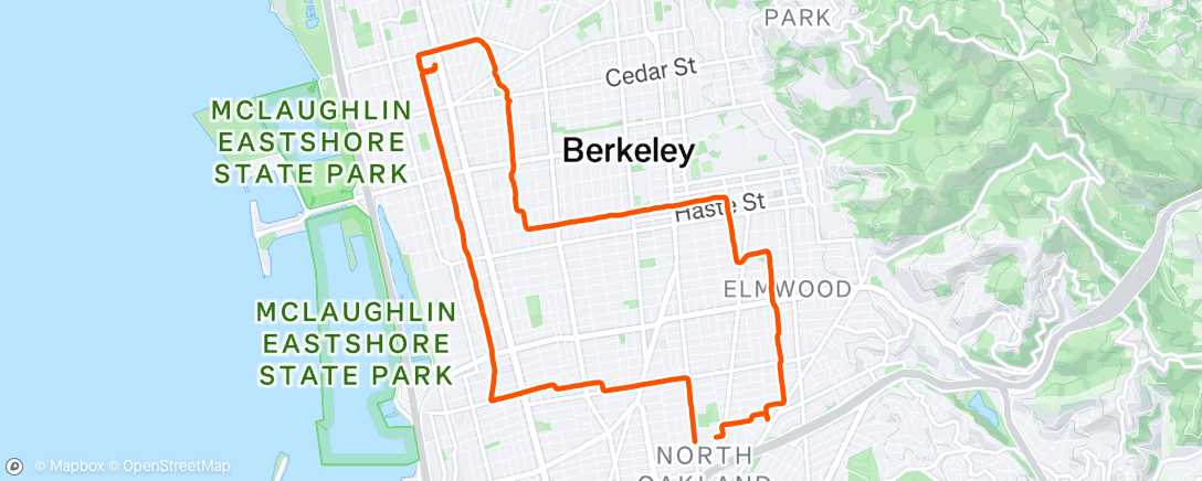 Map of the activity, Afternoon Ride