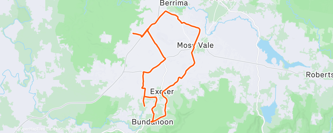 Map of the activity, Morning Ride