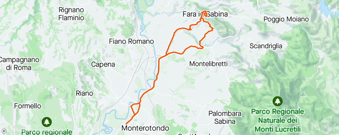 Map of the activity, Fara da Canneto in tranquillità con Andrea