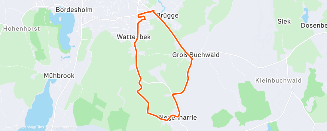 Карта физической активности (Afternoon Run)