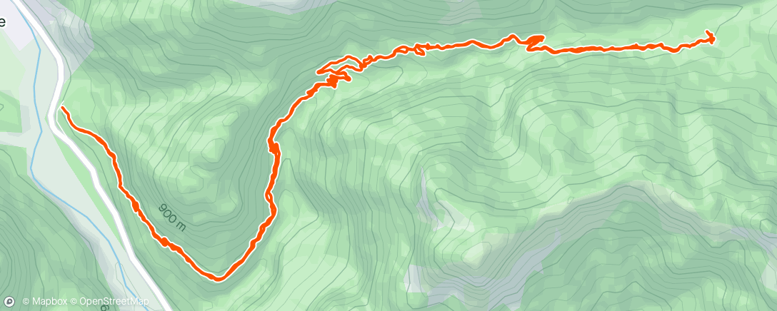 Map of the activity, Rifugio Bianchet