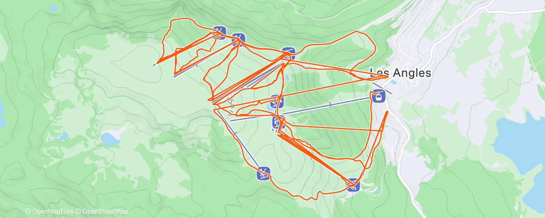Map of the activity, Morning Alpine Ski