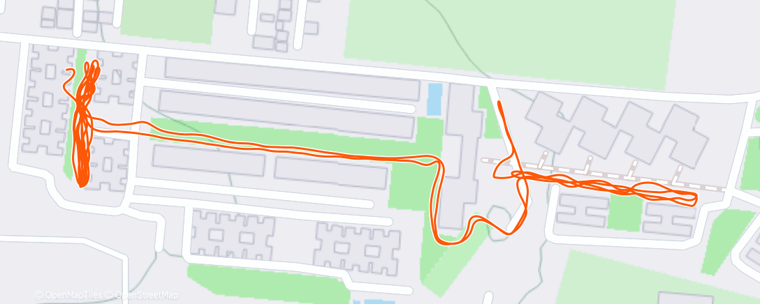 Карта физической активности (Night Walk)