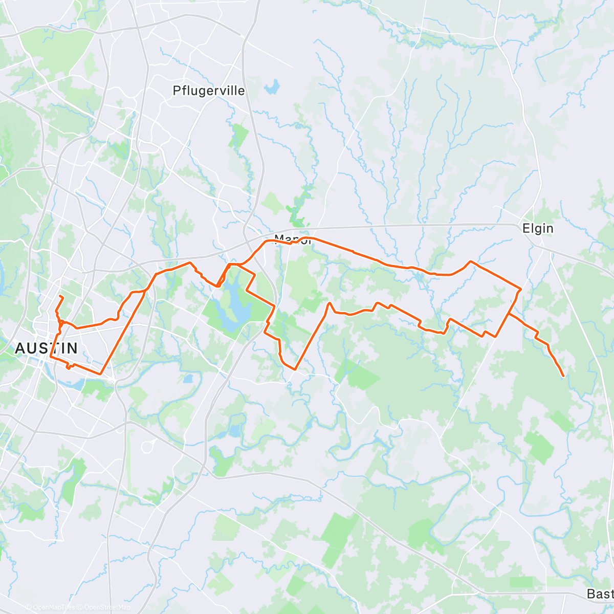 Map of the activity, Red Rock Roubaix DNF / iPhone Drop Test