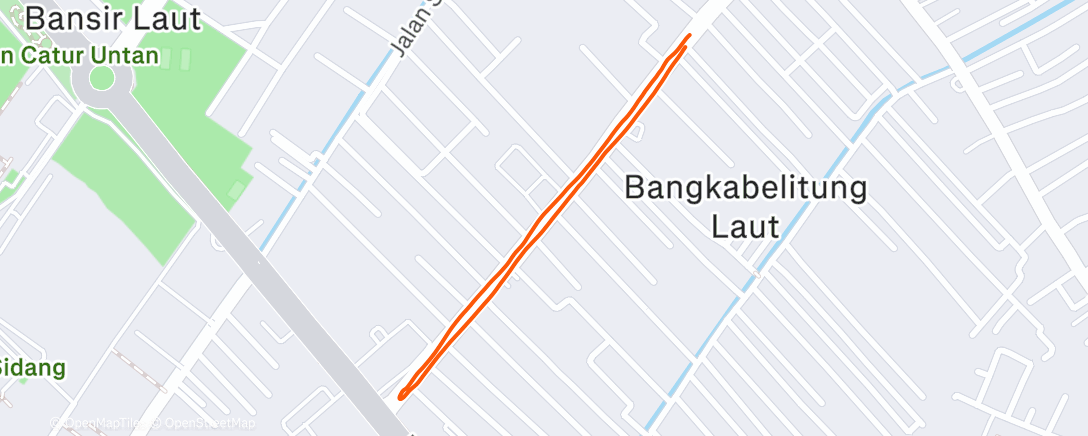 Map of the activity, Just let my sweat out