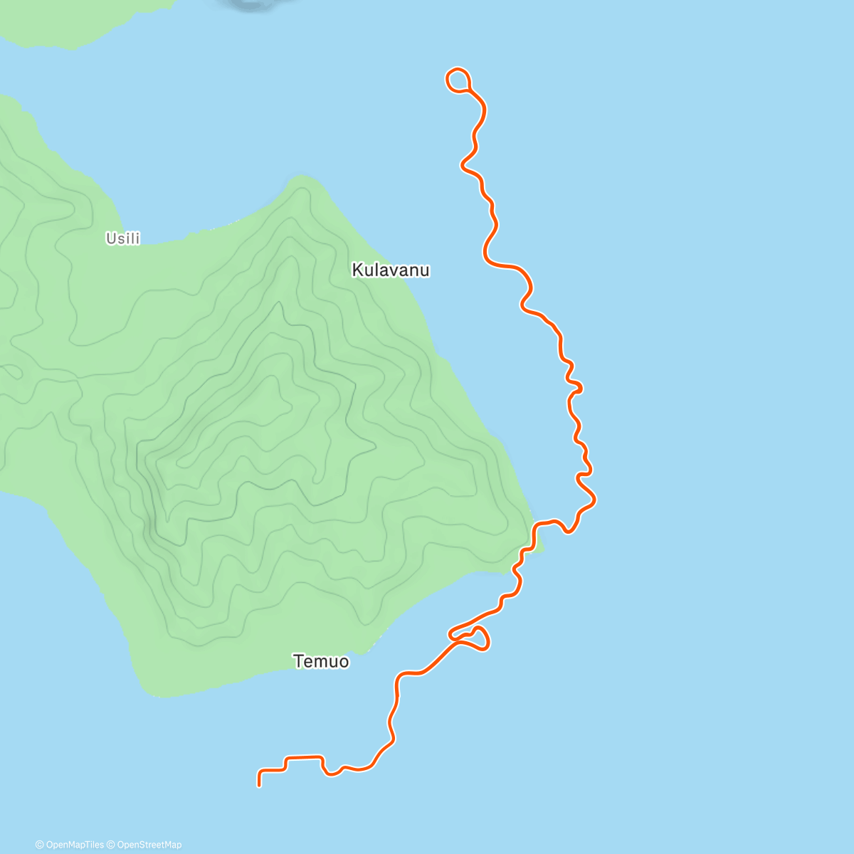 Map of the activity, Zwift - Watopia