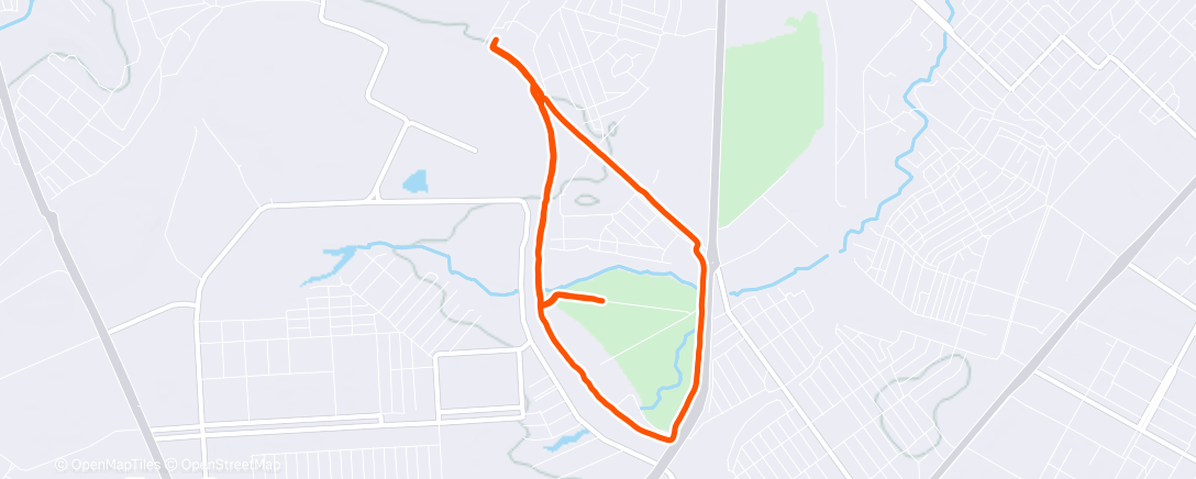 Map of the activity, Утренний забег