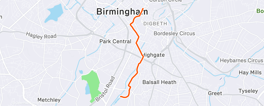 Map of the activity, Lunch Ride