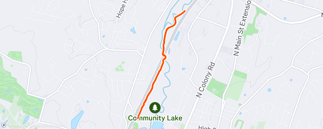 Map of the activity, Morning Run