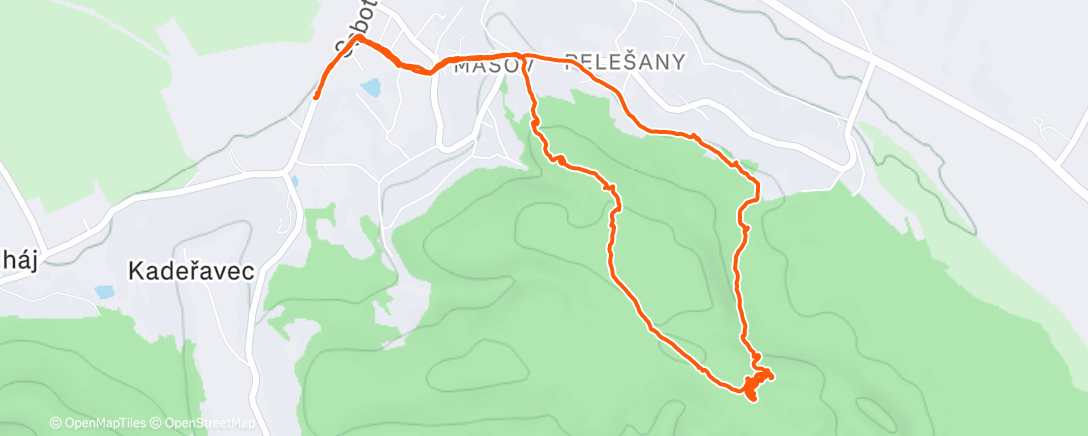 Map of the activity, Morning Walk